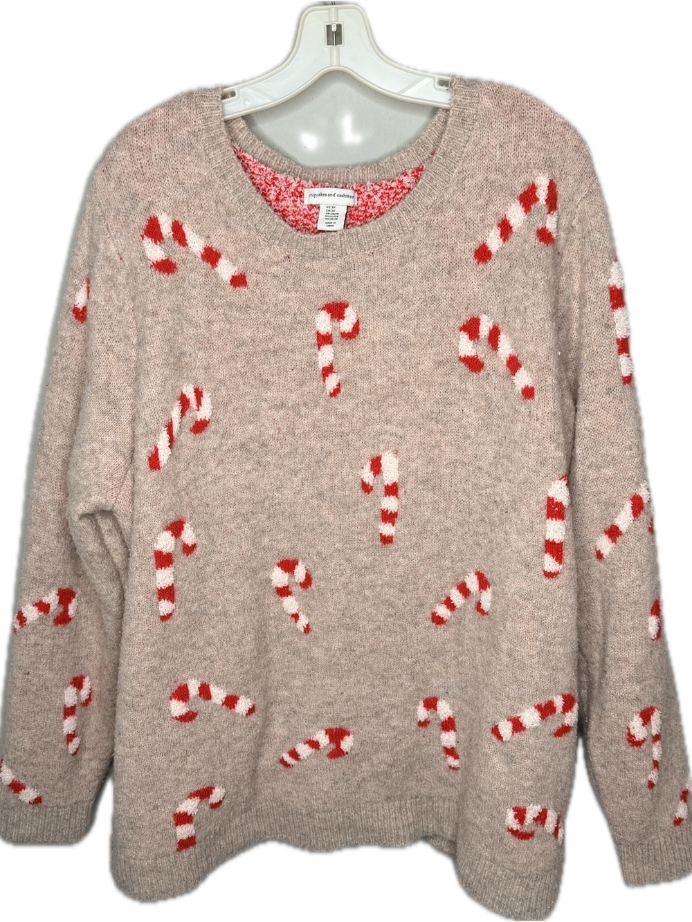 Cupcakes and Cashmere Christmas Candy Cane Sweater